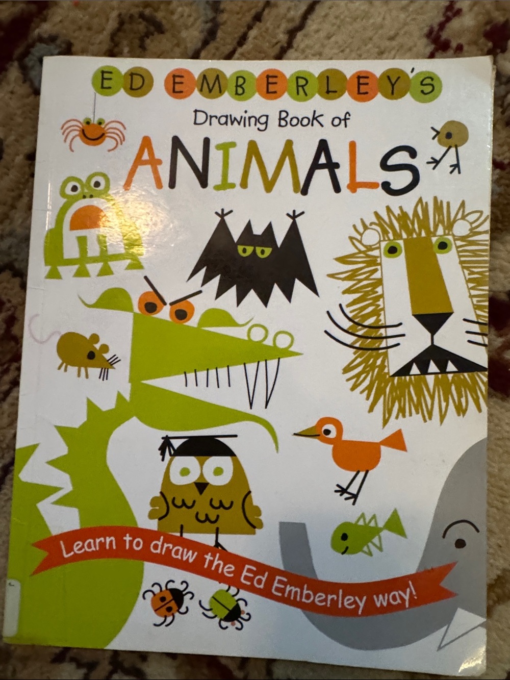 Drawing Book of Animals - White, Green & Orange Cover
